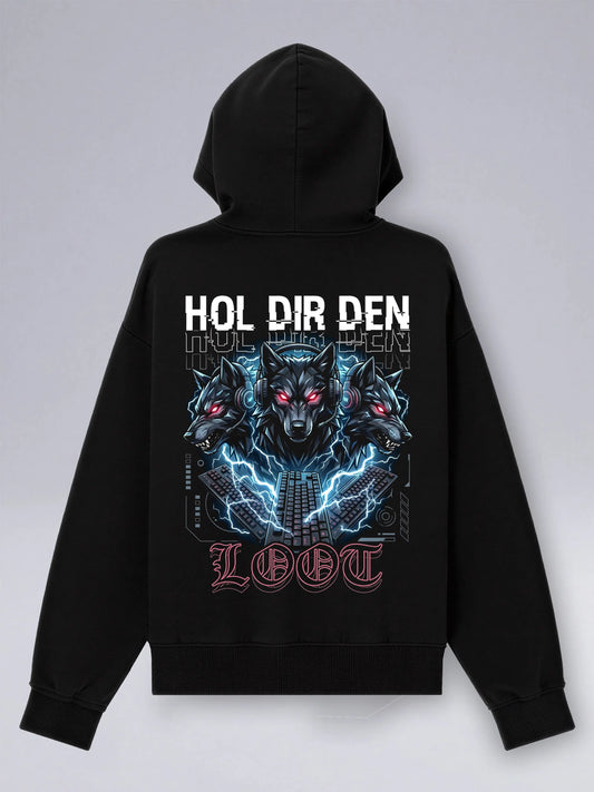 Oversized Zipper Hoodie für Gamer