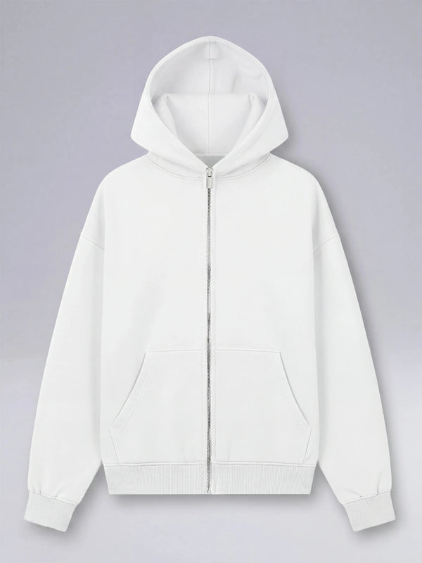 Boss Slayer White - Oversized Zipper Hoodie für Gamer